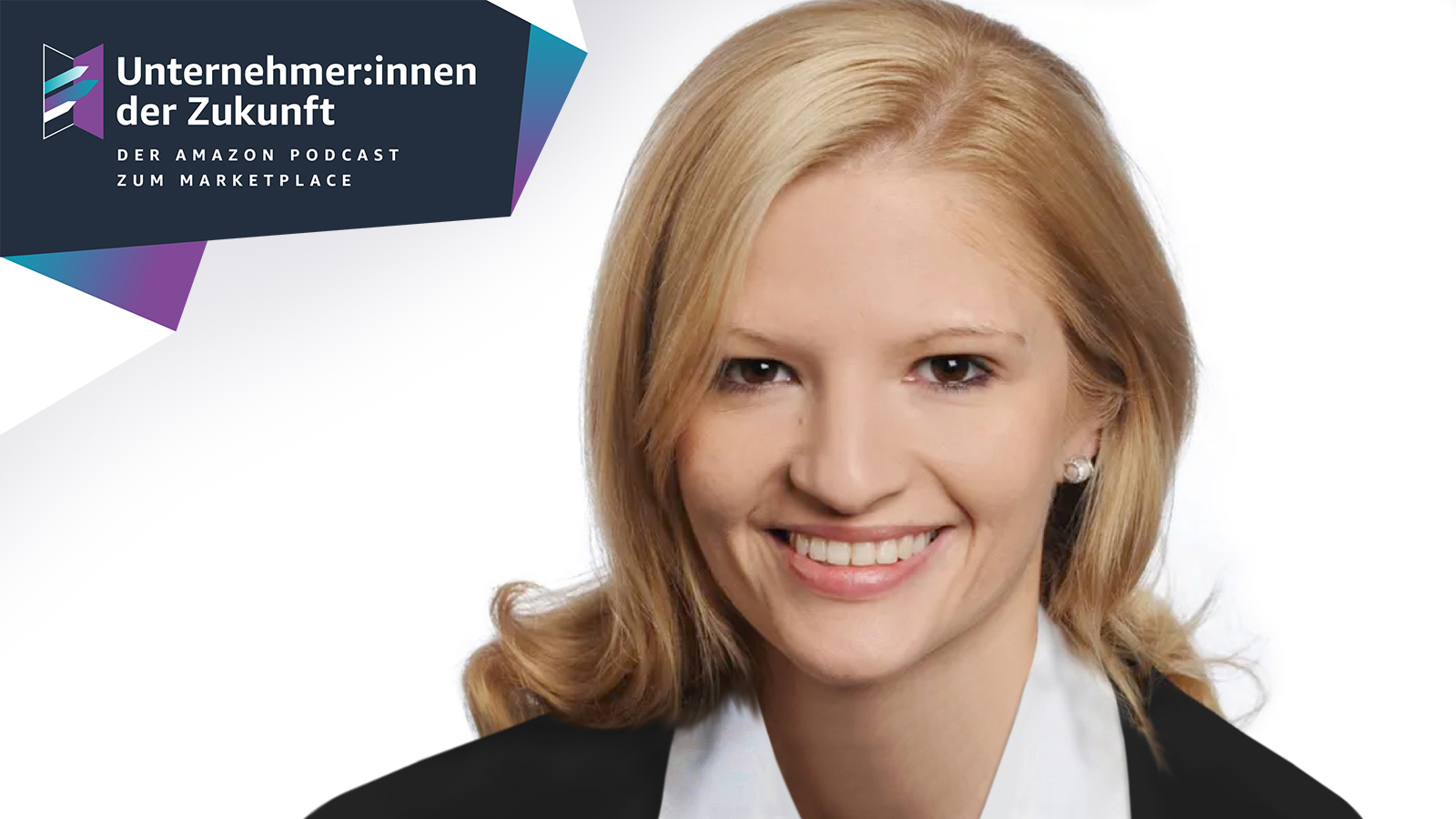 Nadine Methner, Head of Business Banking bei der ING Deutschland mit dem Unternehmer:innen der Zukunft-Logo