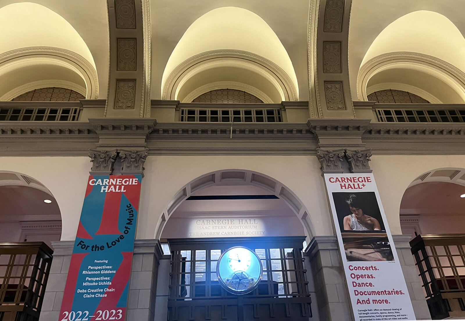 An image of Carnegie Hall featured in 'The Marvelous Mrs. Maisel'