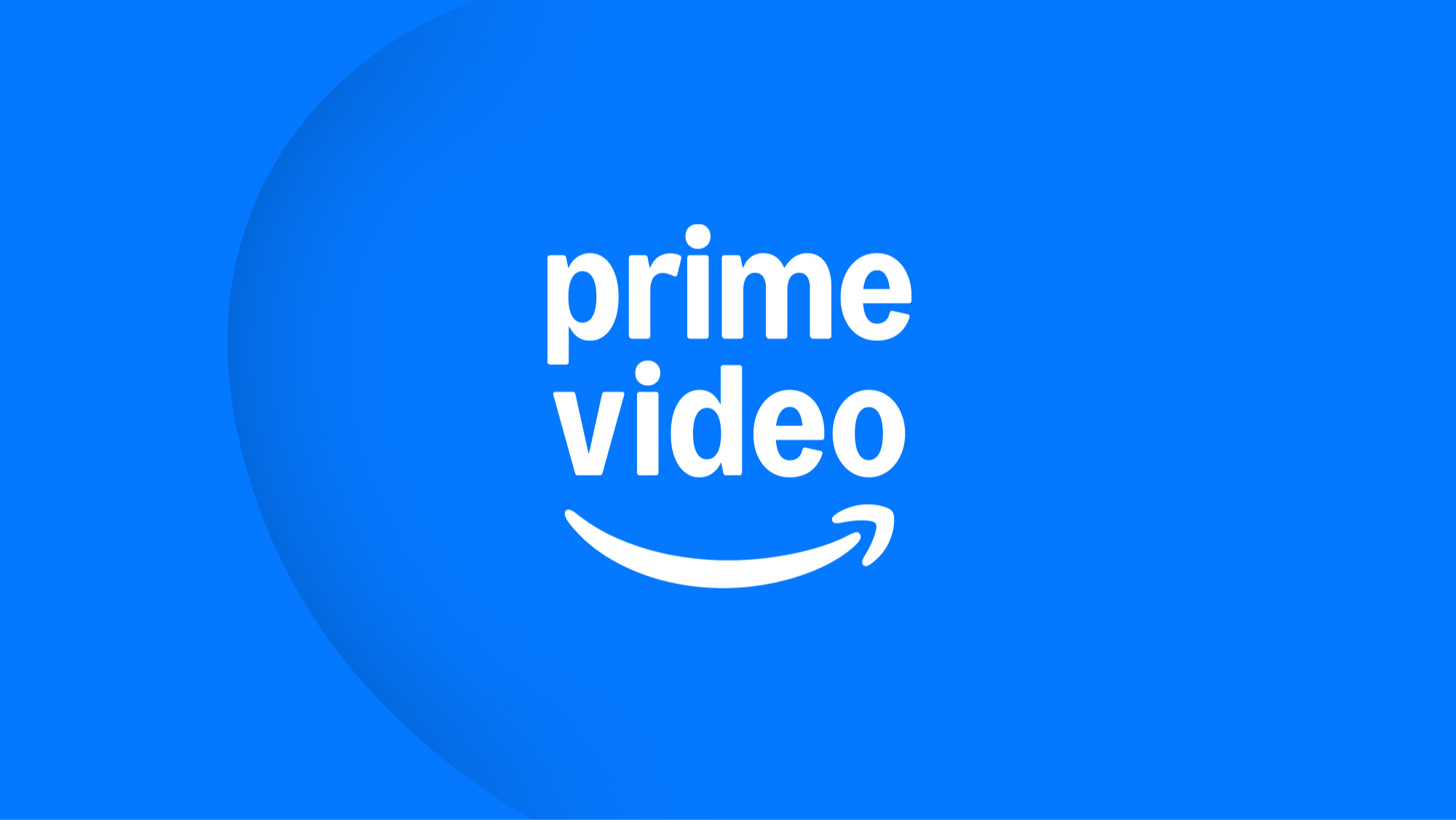 Prime Video logo on bright blue background