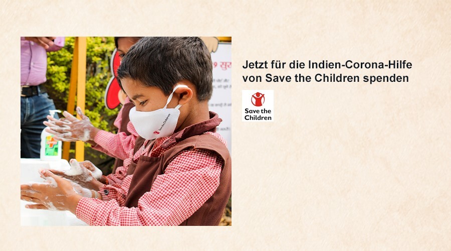 Spendenaufruf: jetzt für die Indien-Corona-Hilfe von Save the Children spenden