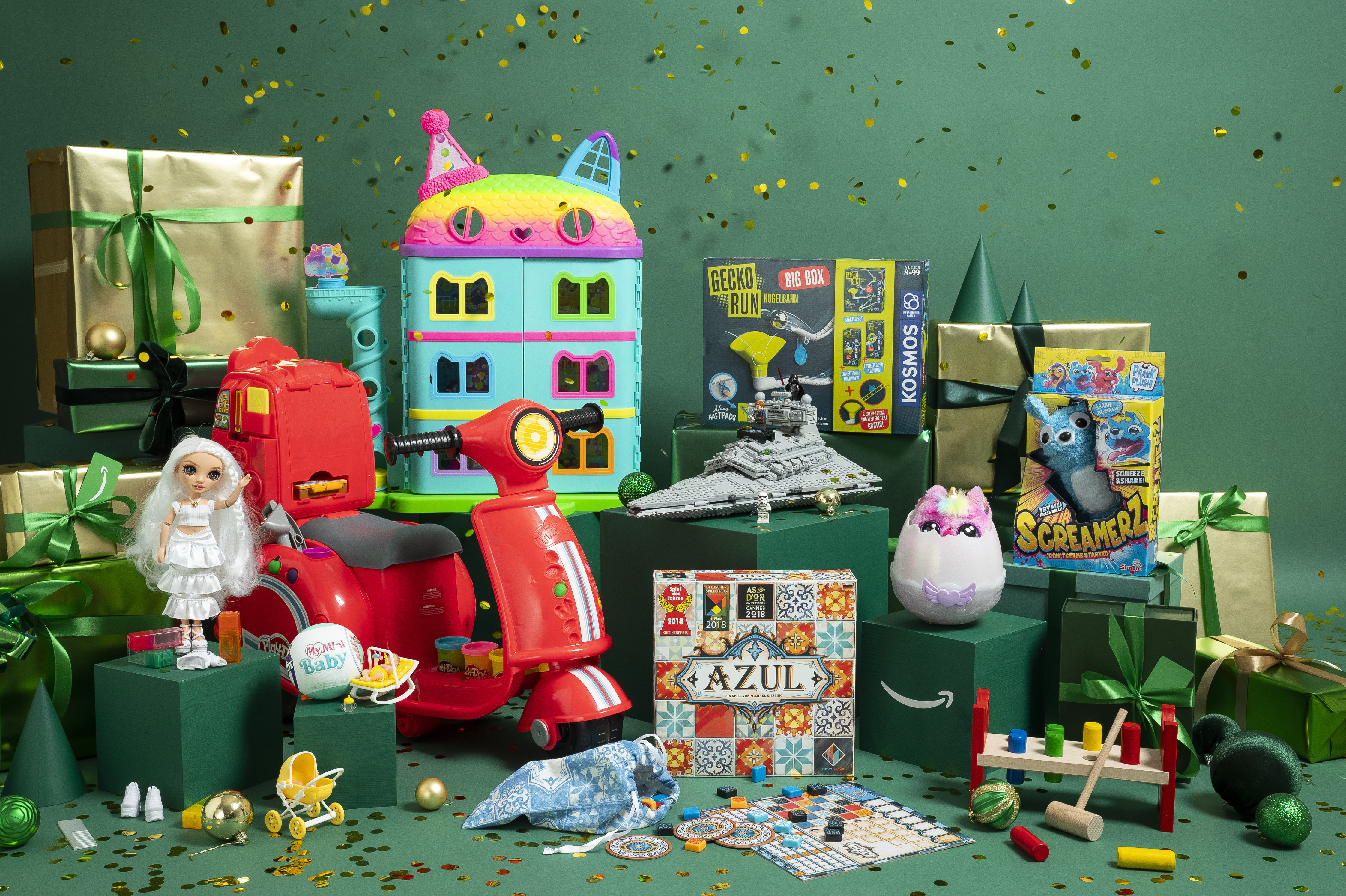 Alle zehn Spielzeuge von der Amazon kuratierten Auswahl der Top Ten Toys. 