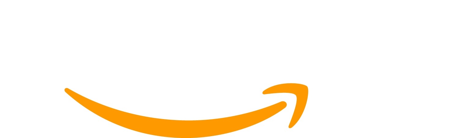 Amazon Logo orange auf weißem Grund