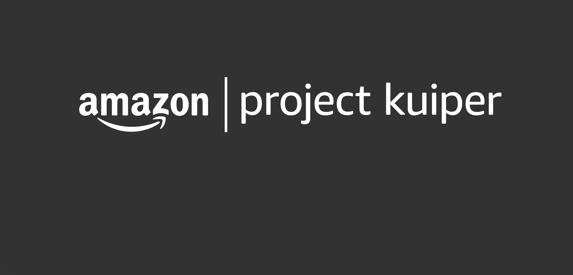 Amazon logo next to the words "Project Kuiper" in lowercase.