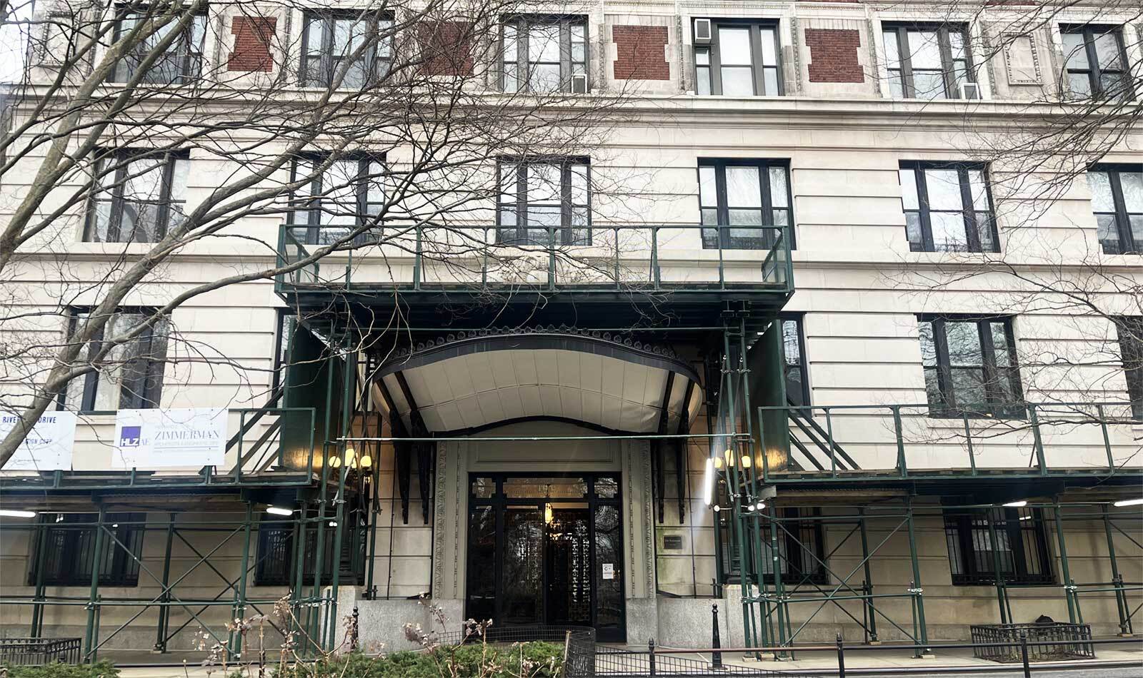 An image of the outside of the apartment building where Mrs. Maisel lived in the marvelous mrs maisel