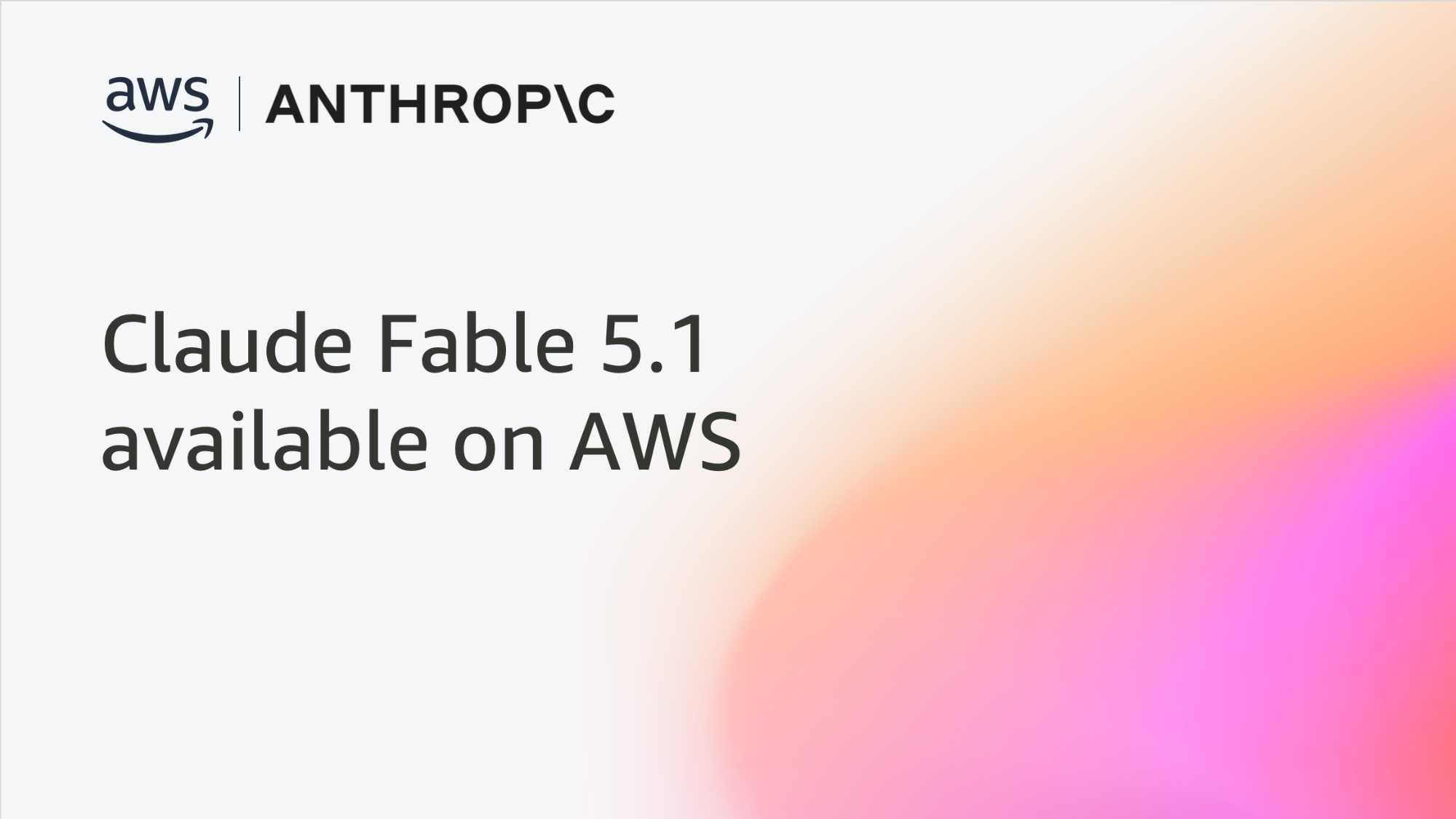 Claude Fable 5.1 available on AWS