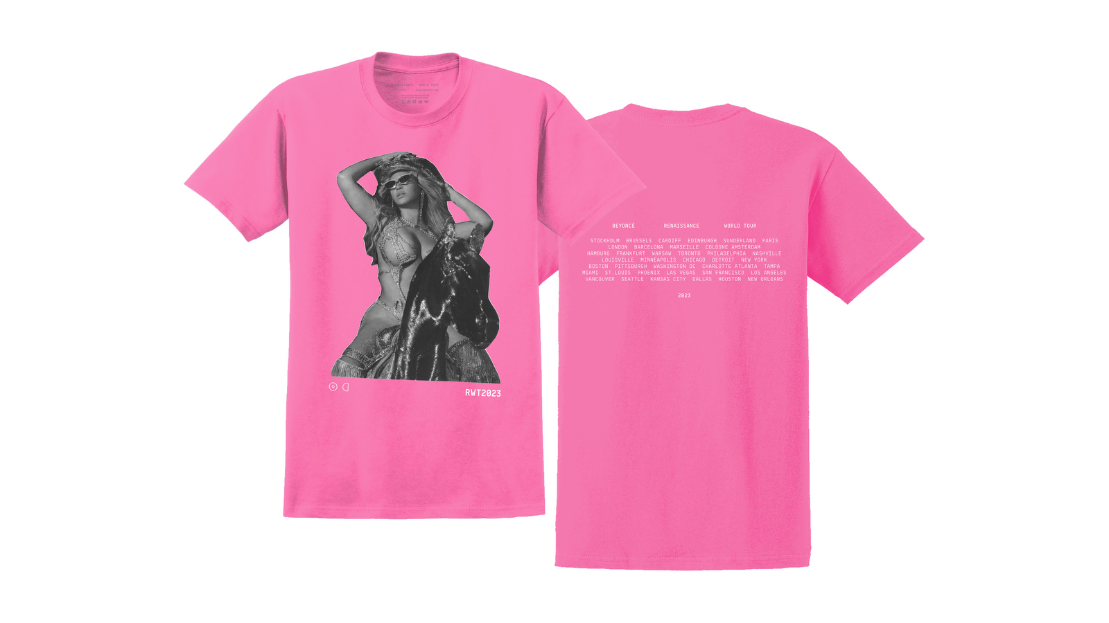 An image of Amazon Music's Drop 4.0 of the RENAISSANCE WORLD TOUR exclusive online collection.