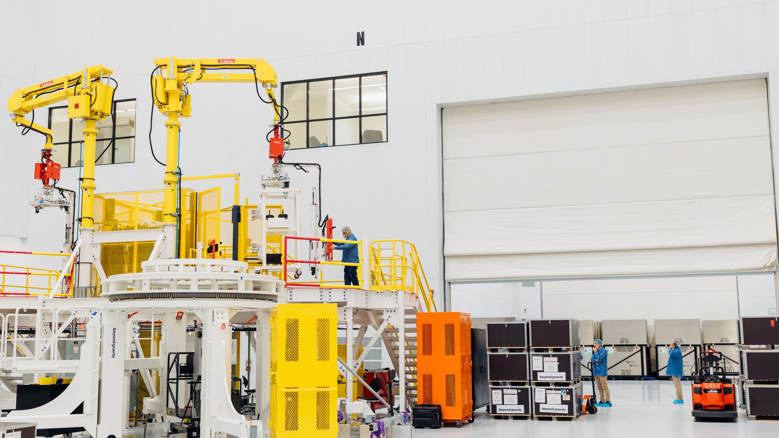 Machinery inside a Kuiper facility