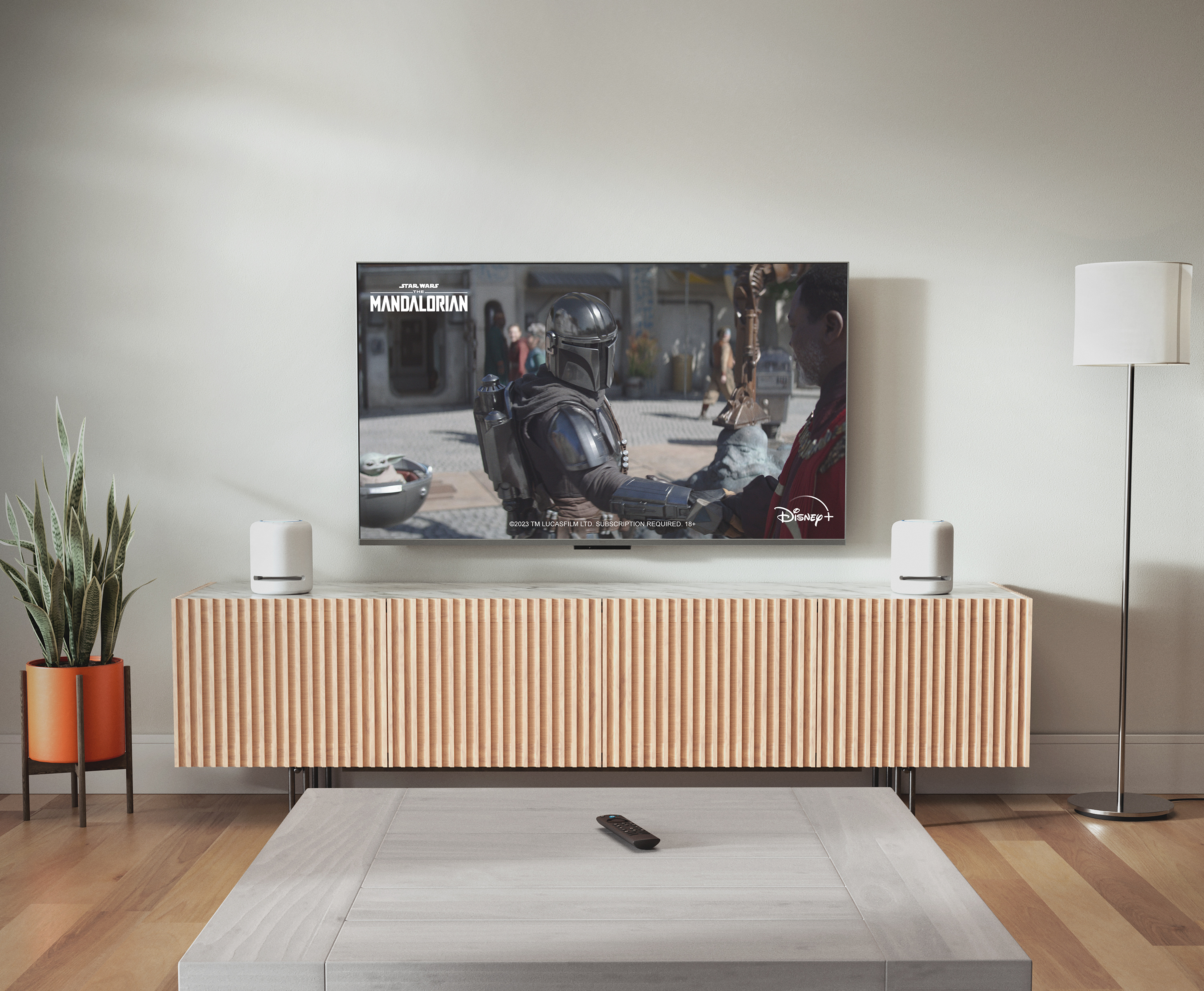 The new Amazon Fire TV Stick 4K Max in a living room