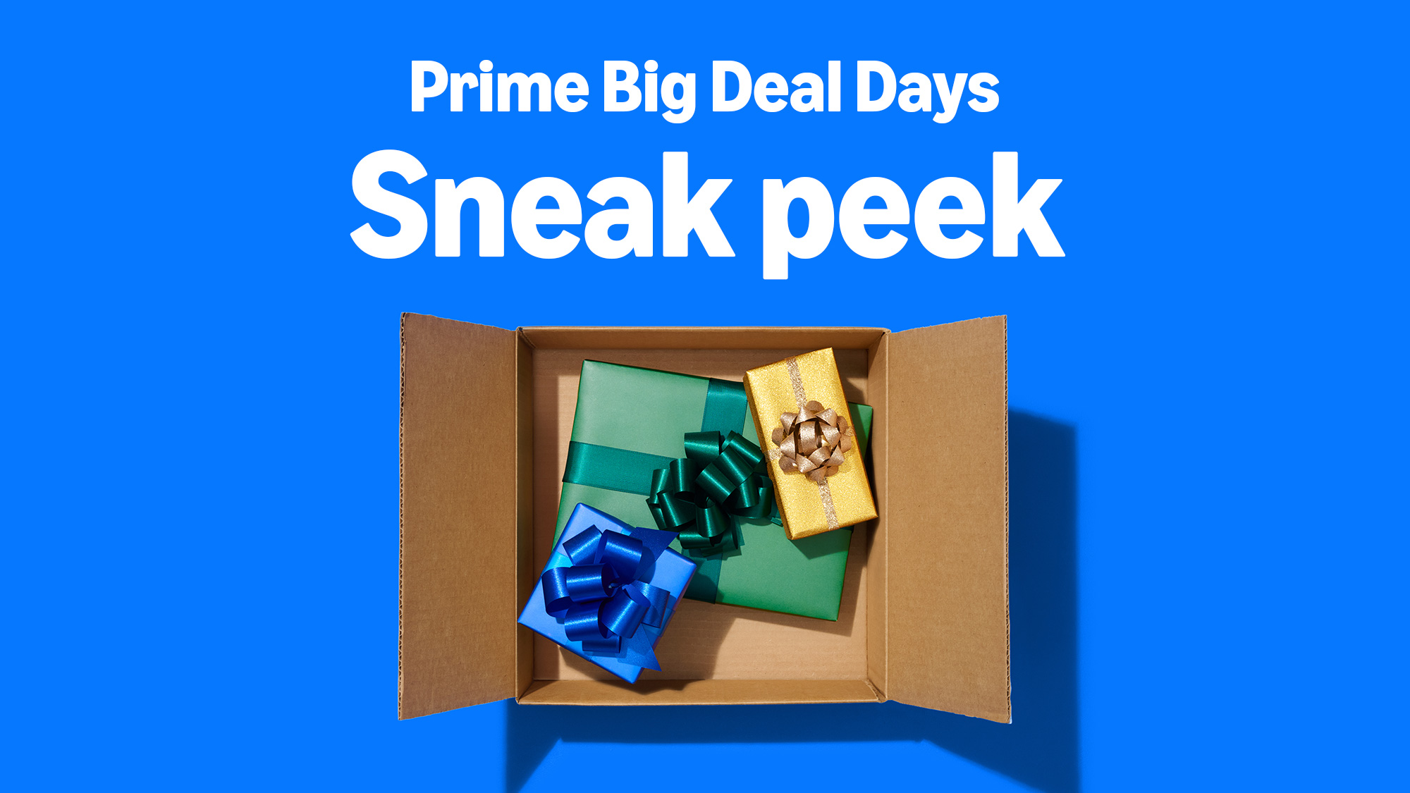 Amazon Prime Big Deal Days sneak peek with gift boxes