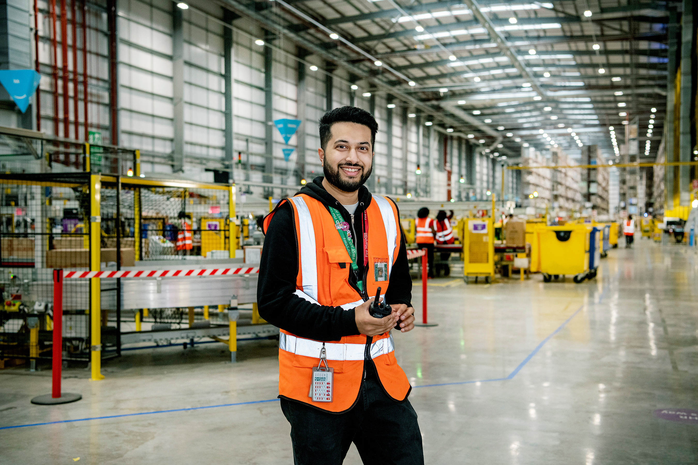 Sohil Ambelal Patel at a fulfilment centre