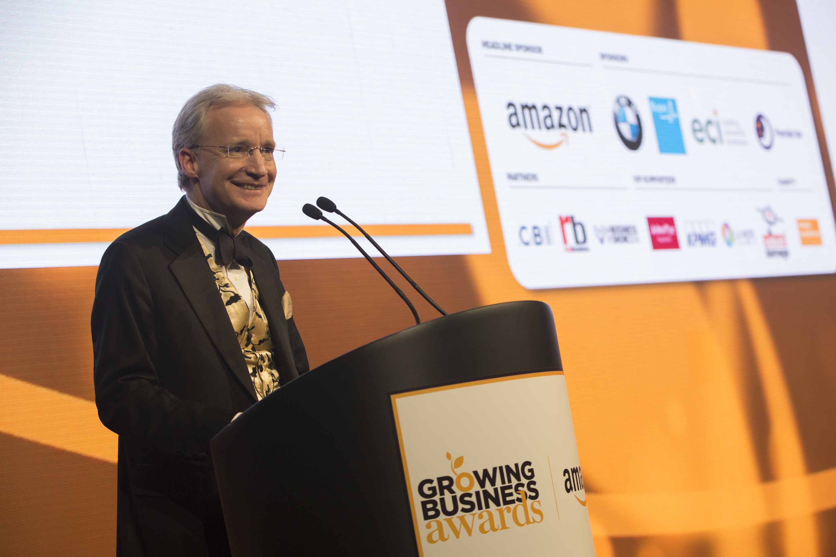 Doug Gurr, speaking at the Amazon Growing Business Awards