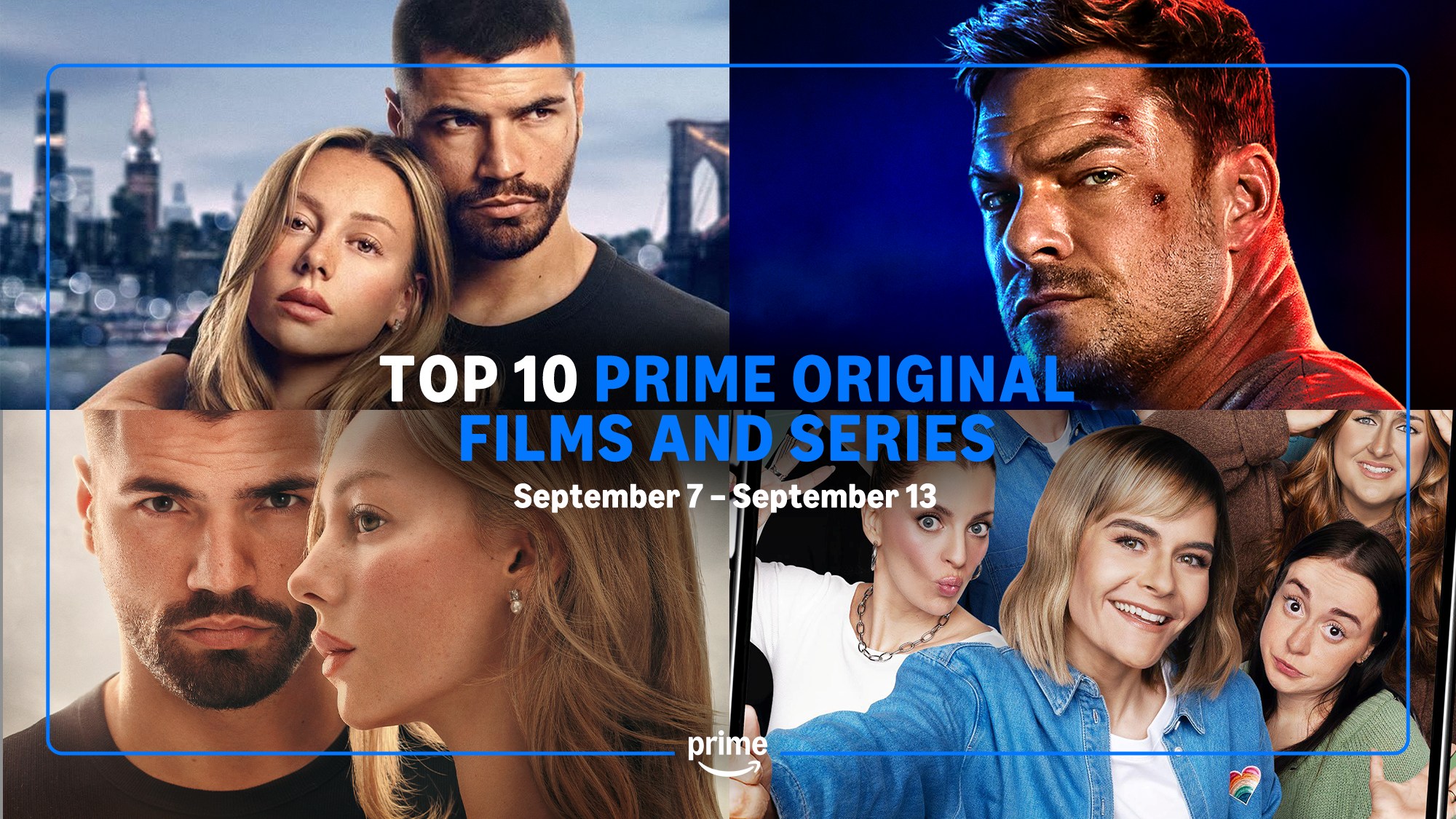Collage of the most-watched Prime Original films and series from September 7 through 13