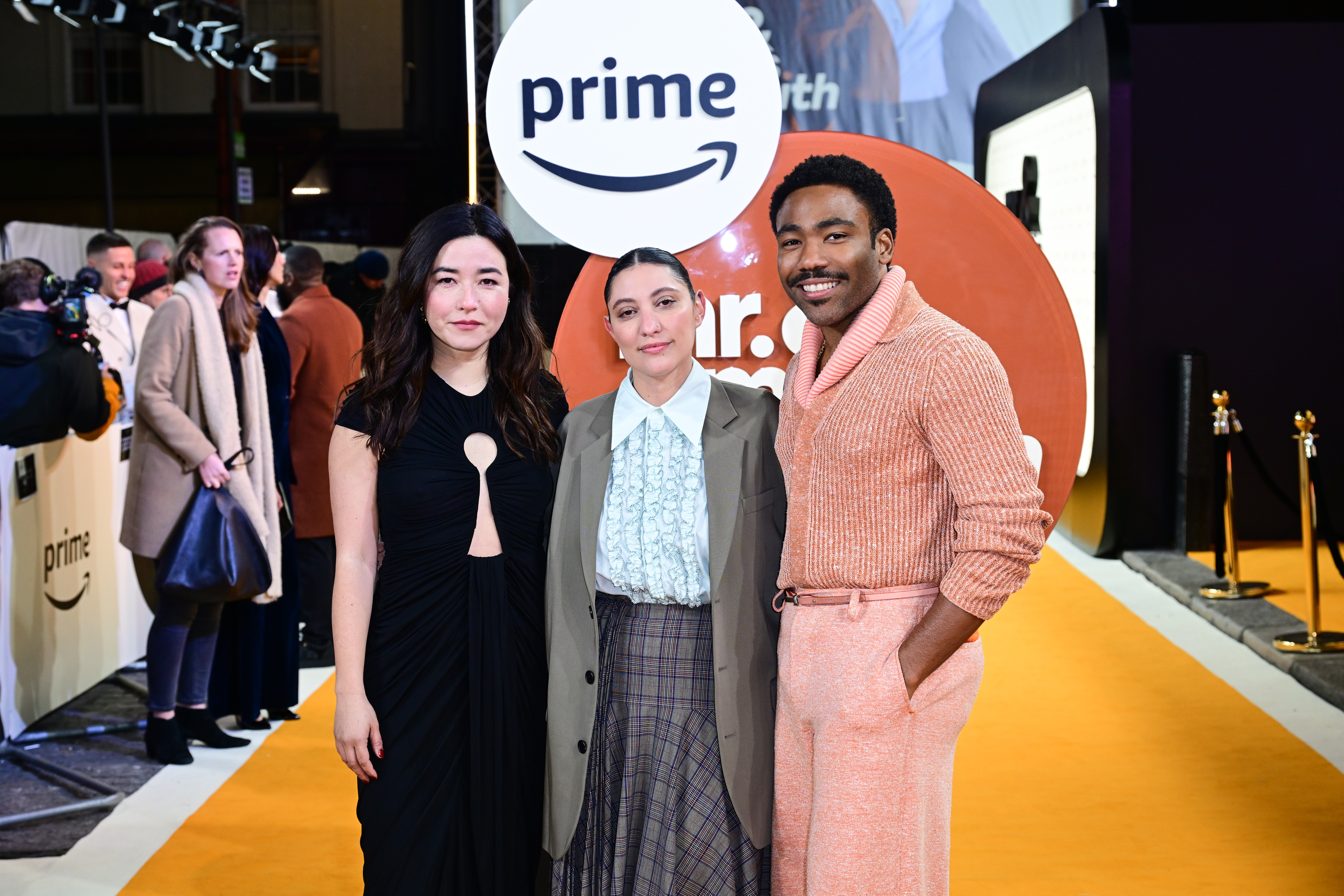 Donald Glover, Maya Erskine and Francesca Sloane on the red carpet images at the Mr. & Mrs. Smith screening