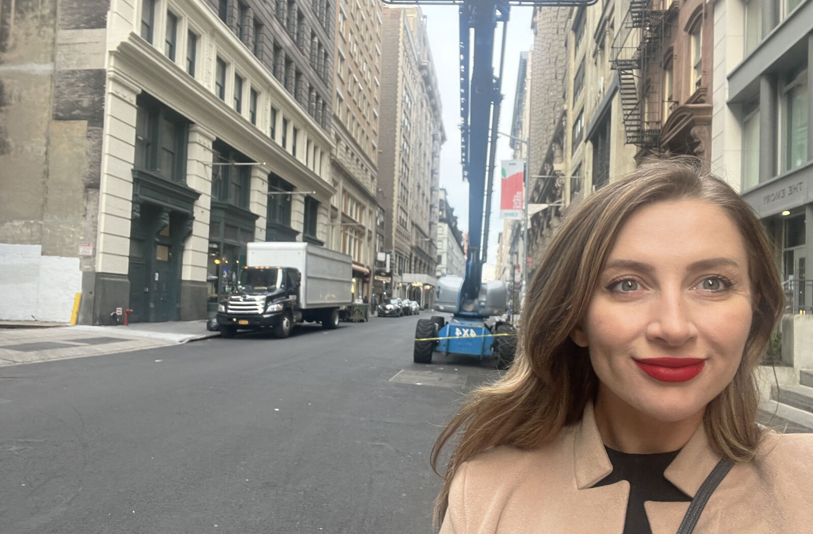 An image of the street where the marvelous mrs maisel filmed the garment district scenes