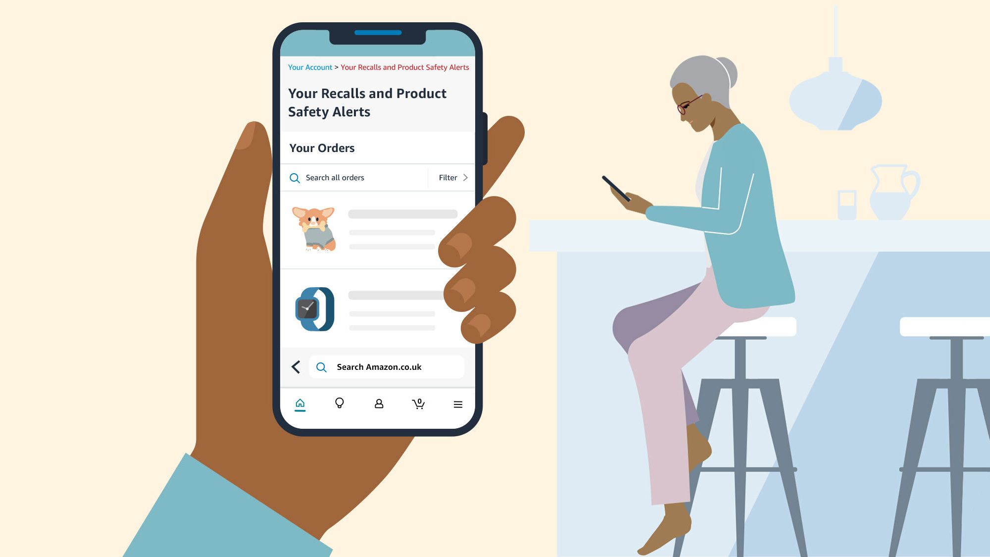 Recall and safety alert graphic