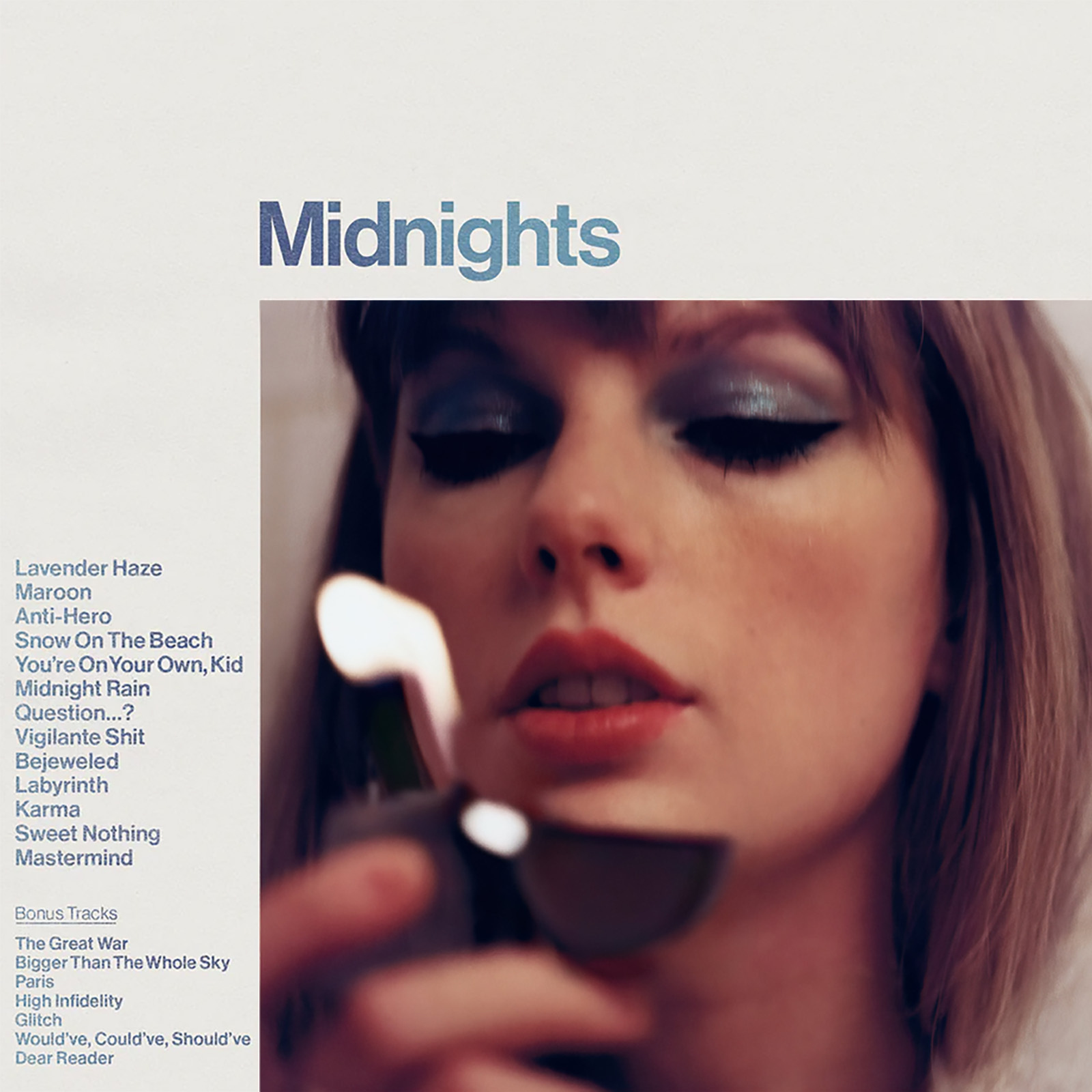 A cover of the Taylor Swift album Midnights.