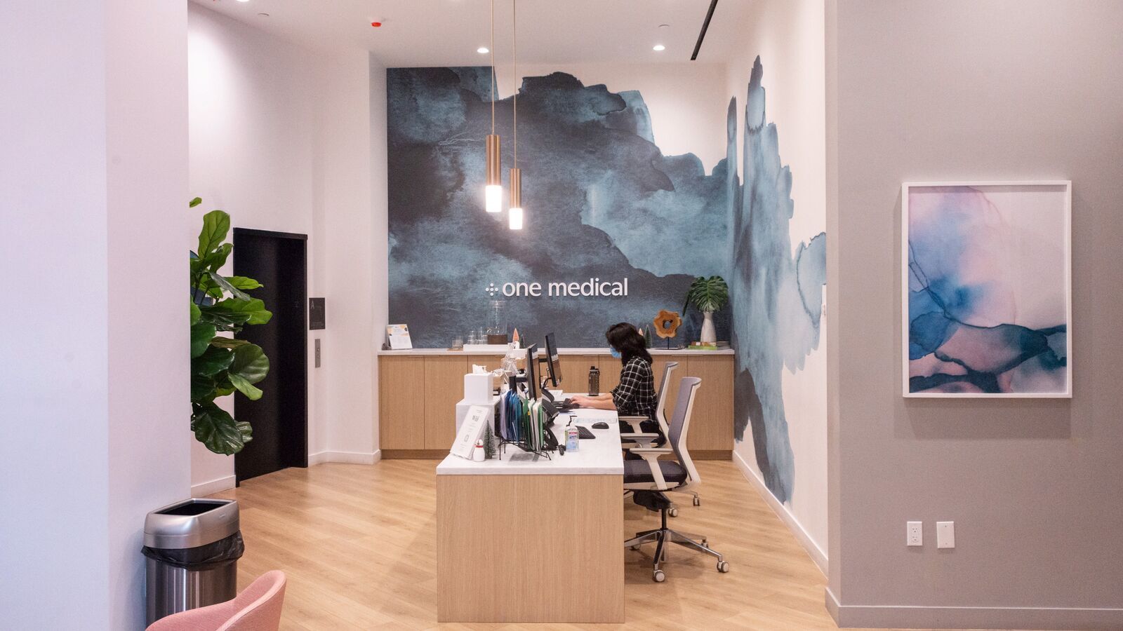 photos of the interior of a one medical office in nomad in new york city