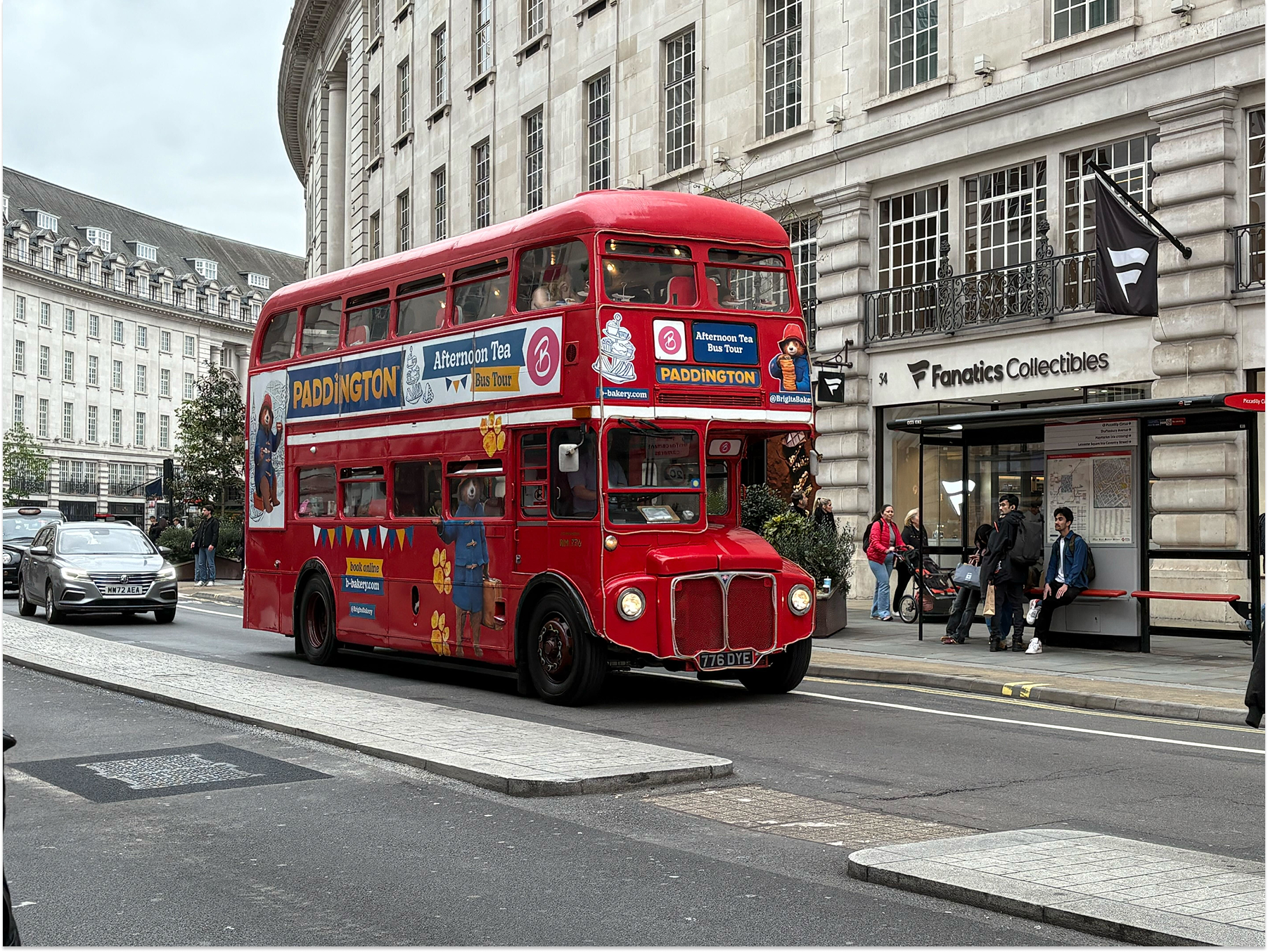 Maxton Hall: The Paddington Bus travels along Regent Street in London
