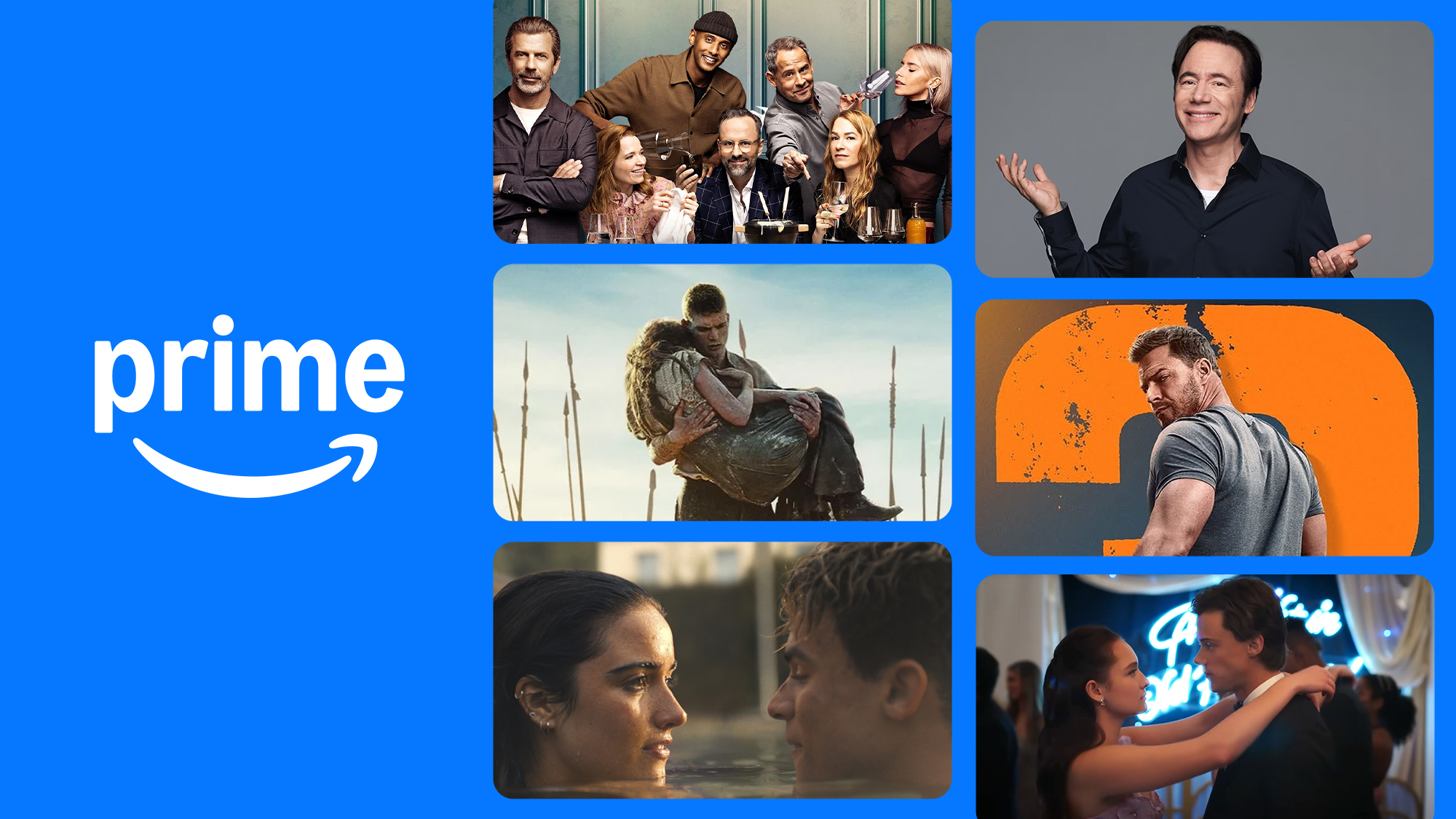 Scenes from different series coming up on Prime Video in 2025. 