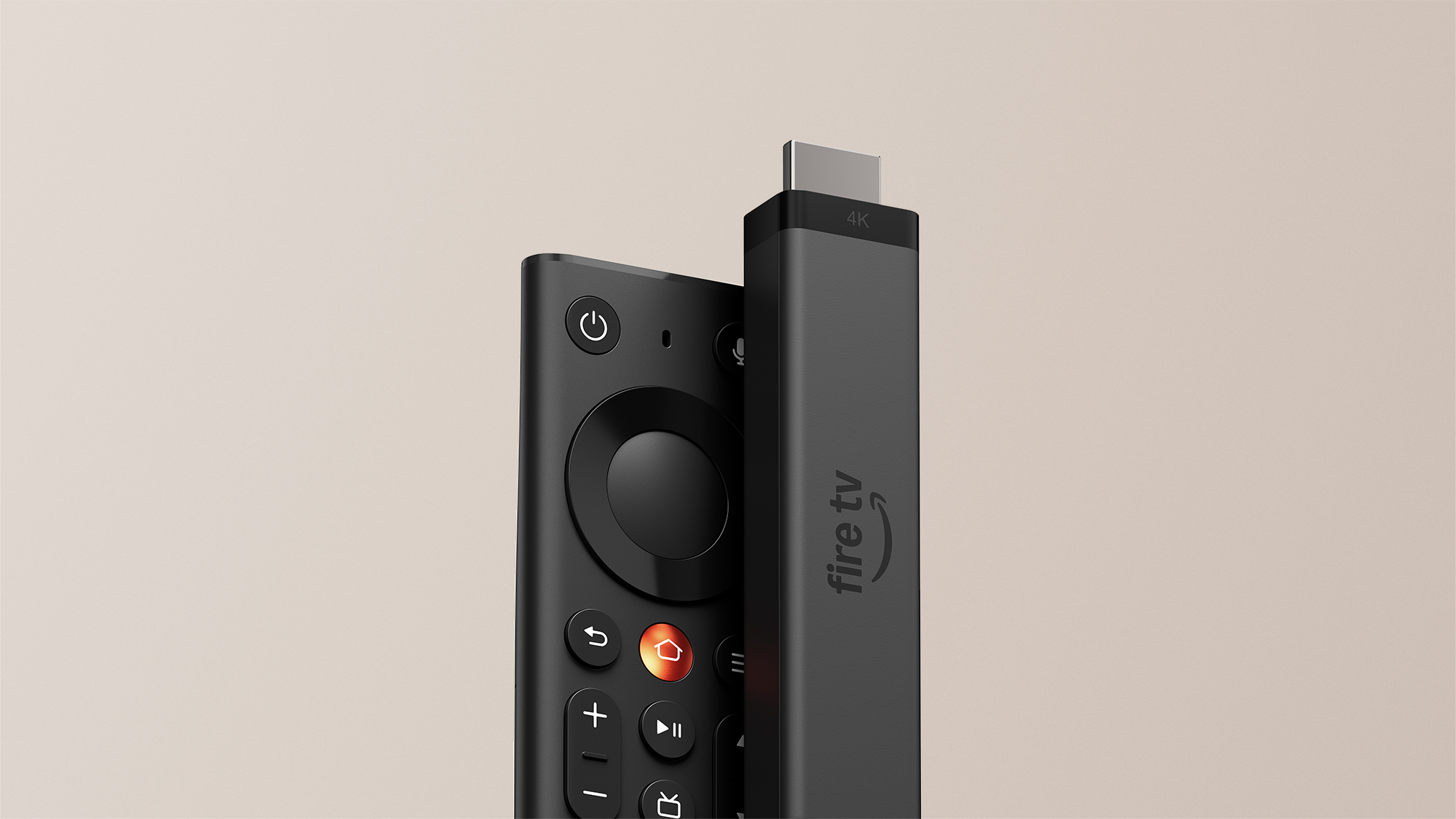 The Fire TV Remote and Fire TV Stick 4K.