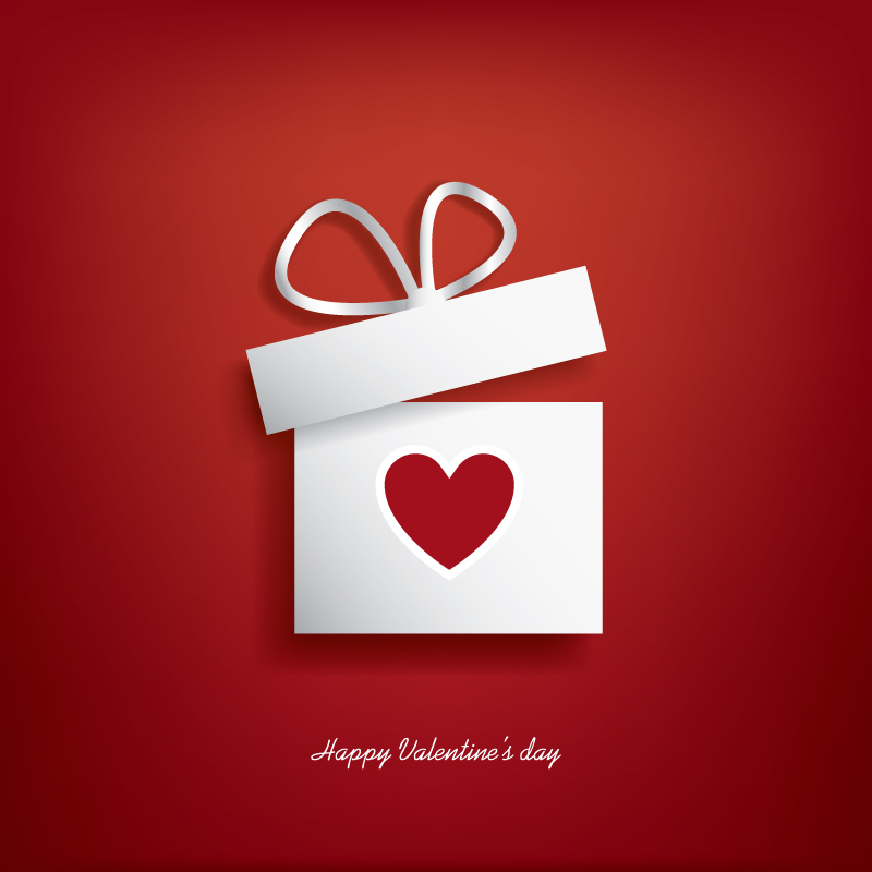 Valentines day gift wrap image