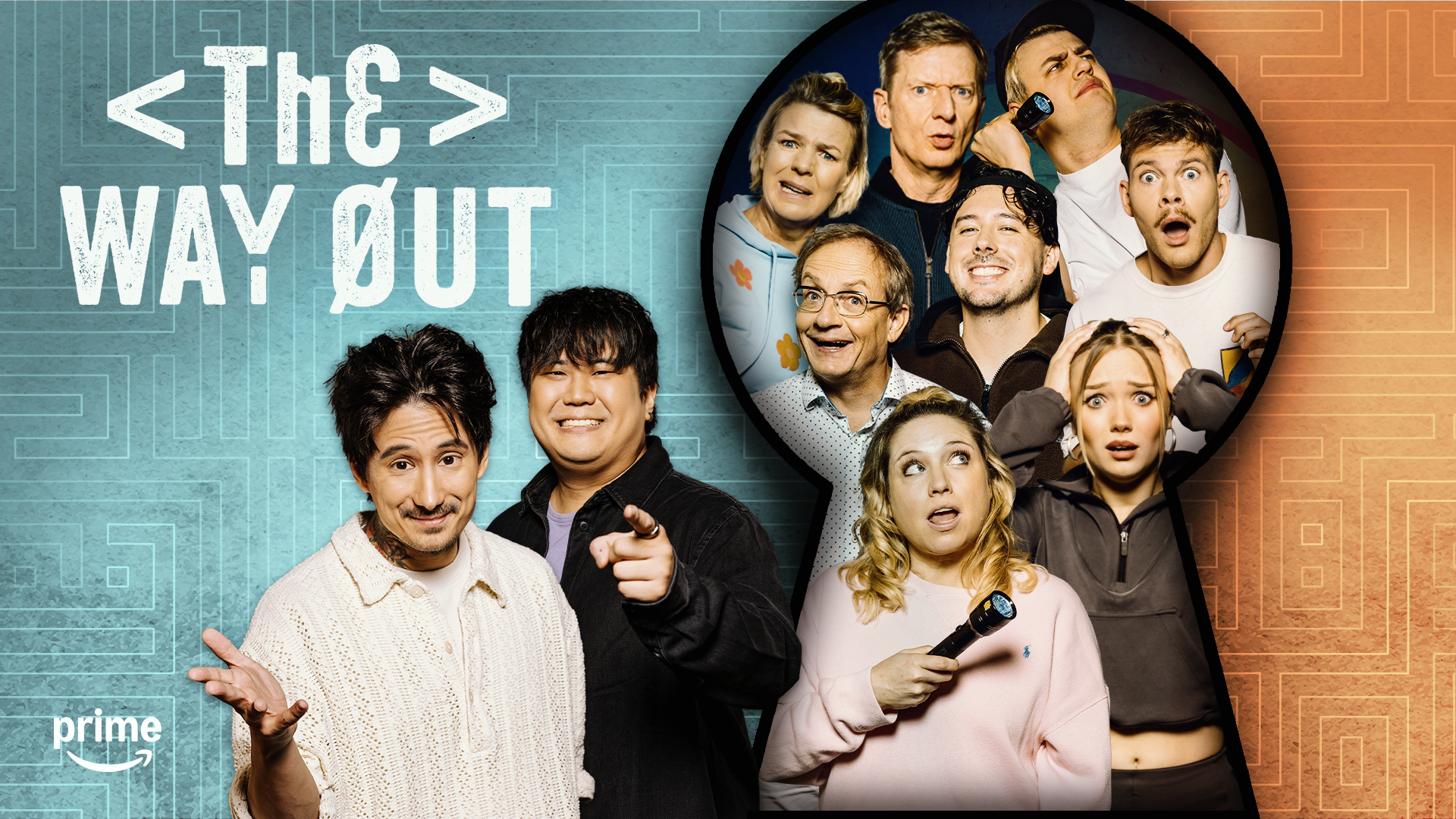 Content Creator und Social Media Stars auf einem Marketing-Poster über die neue Serie „The Way Out"