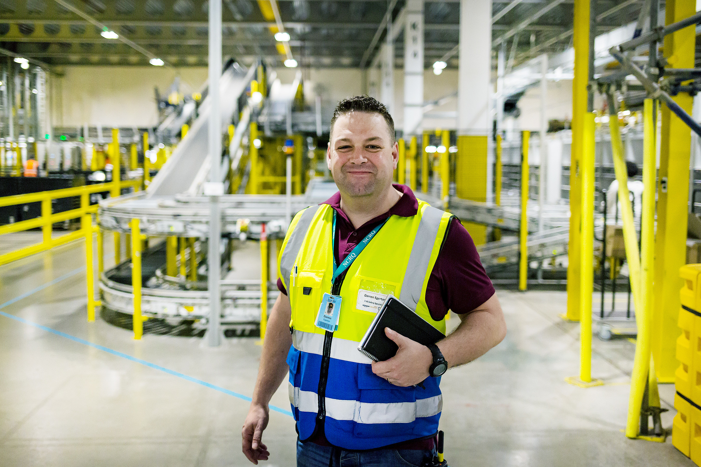Darren Egerton Health and Safety Specialist at Amazon’s fulfilment centre