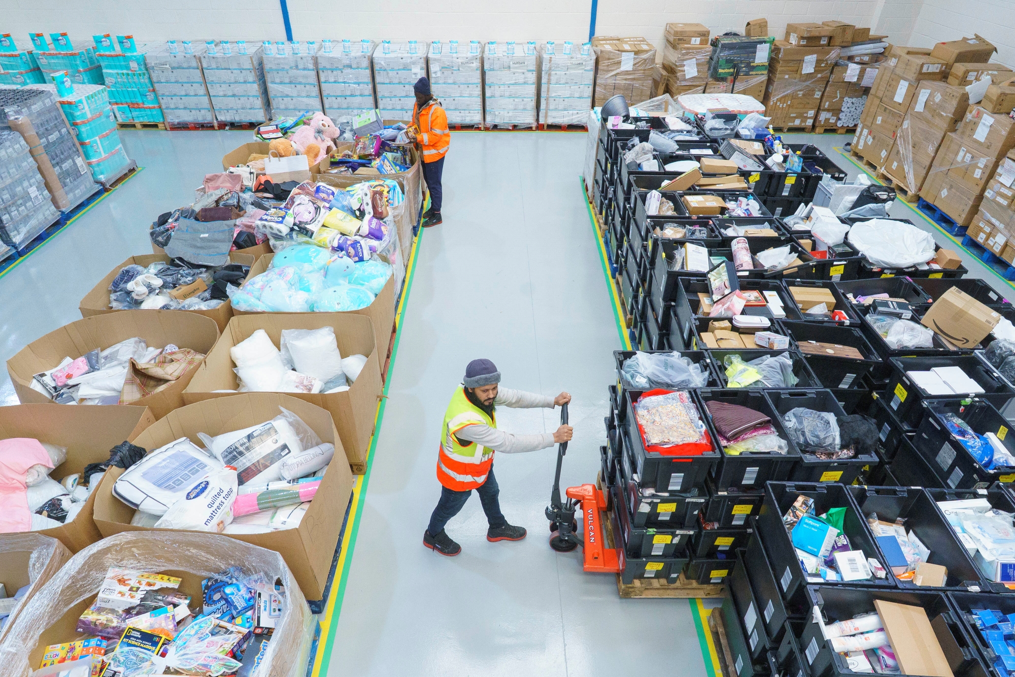 People work inside the Birmingham Multibank, the first in the West Mislands