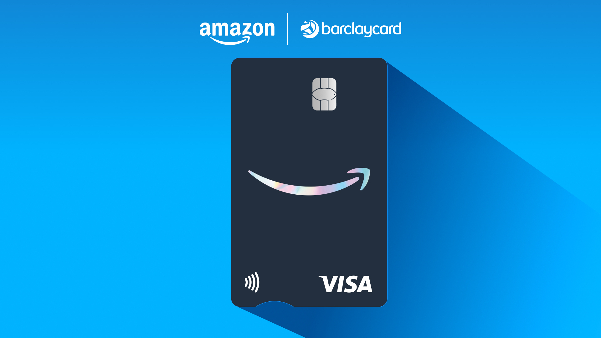 Amazon Barclaycard on a blue background
