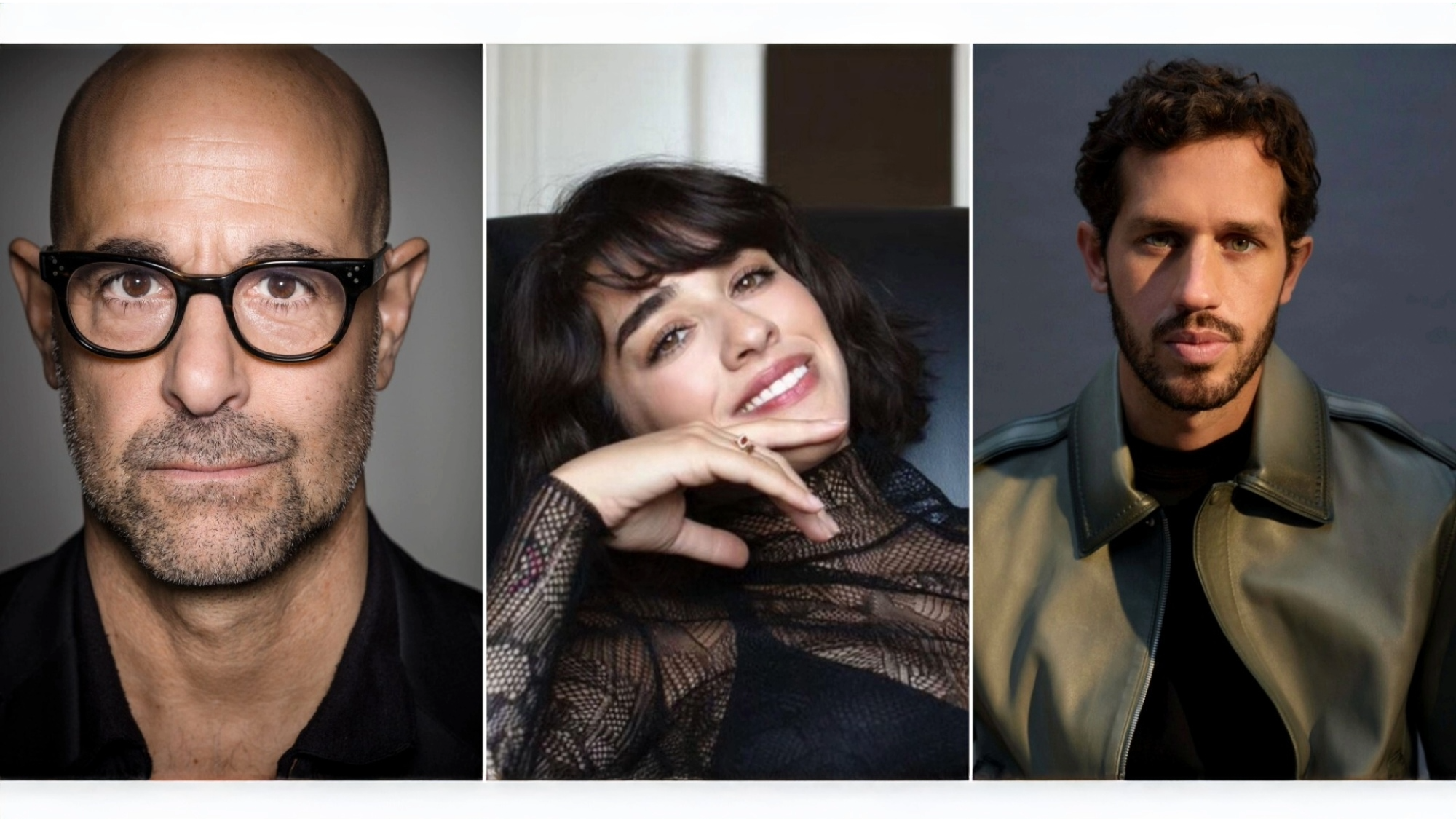 Stanley Tucci, Simona Tabasco, and Victor Belmondo