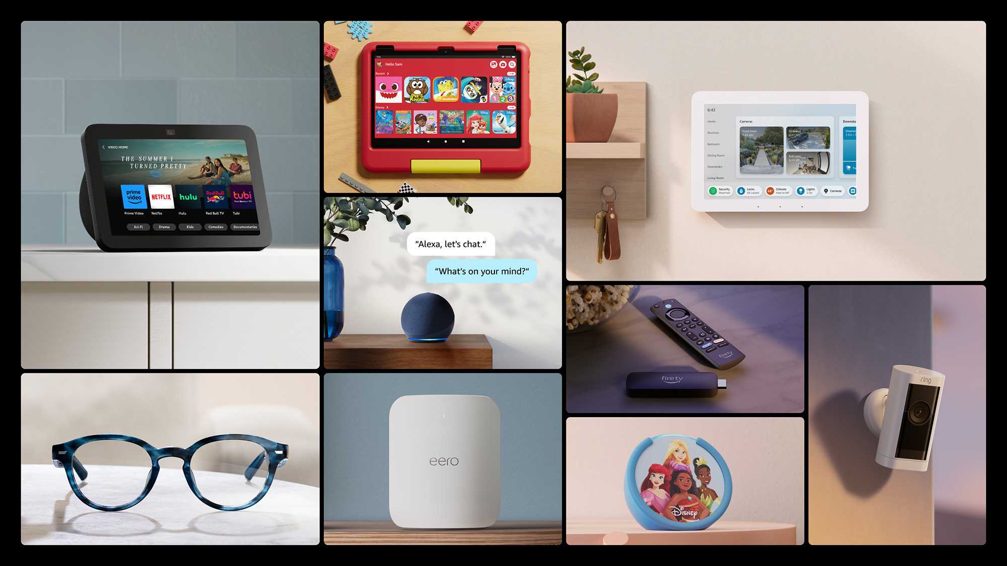 collage of the amazon devices announced at the 2023 devices and services event