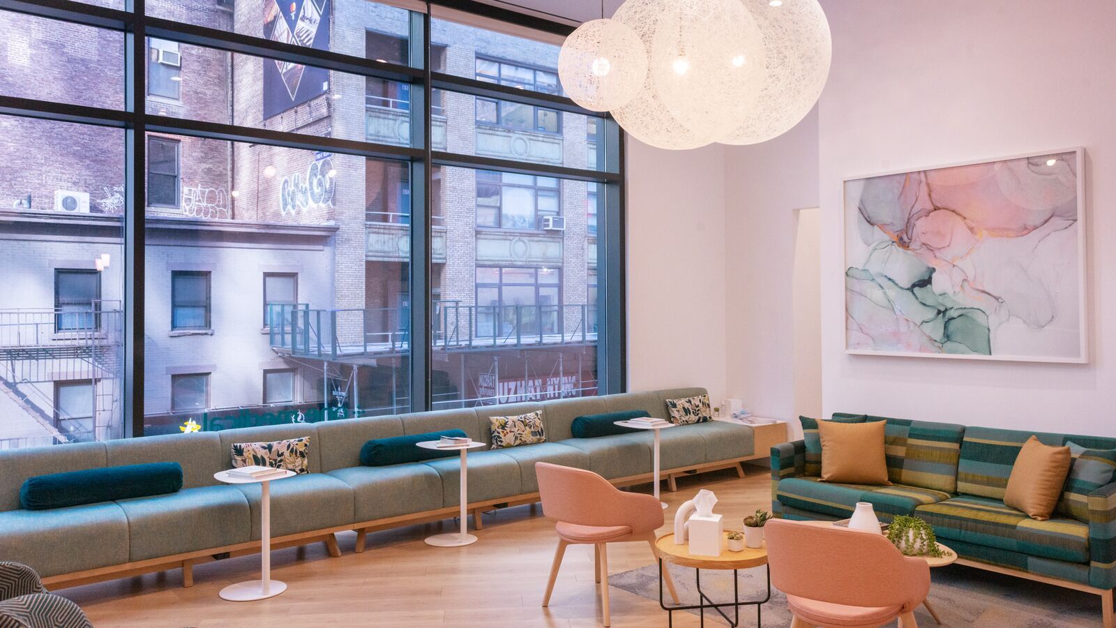 photos of the interior of a one medical office in nomad in new york city