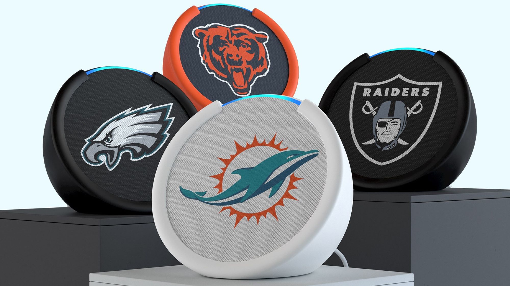 NFL-themed Amazon Echo Pop devices