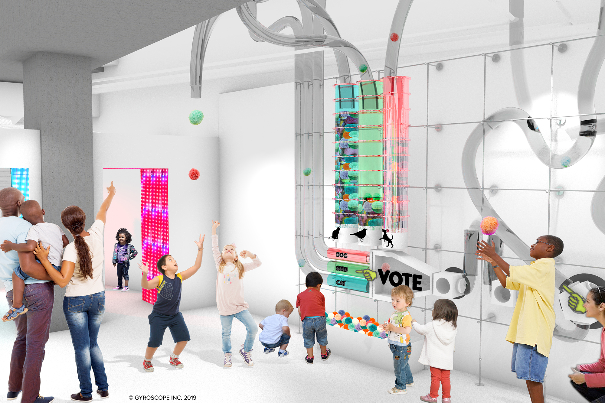 rendering of Data Science Alley at the D.C. Science Museum