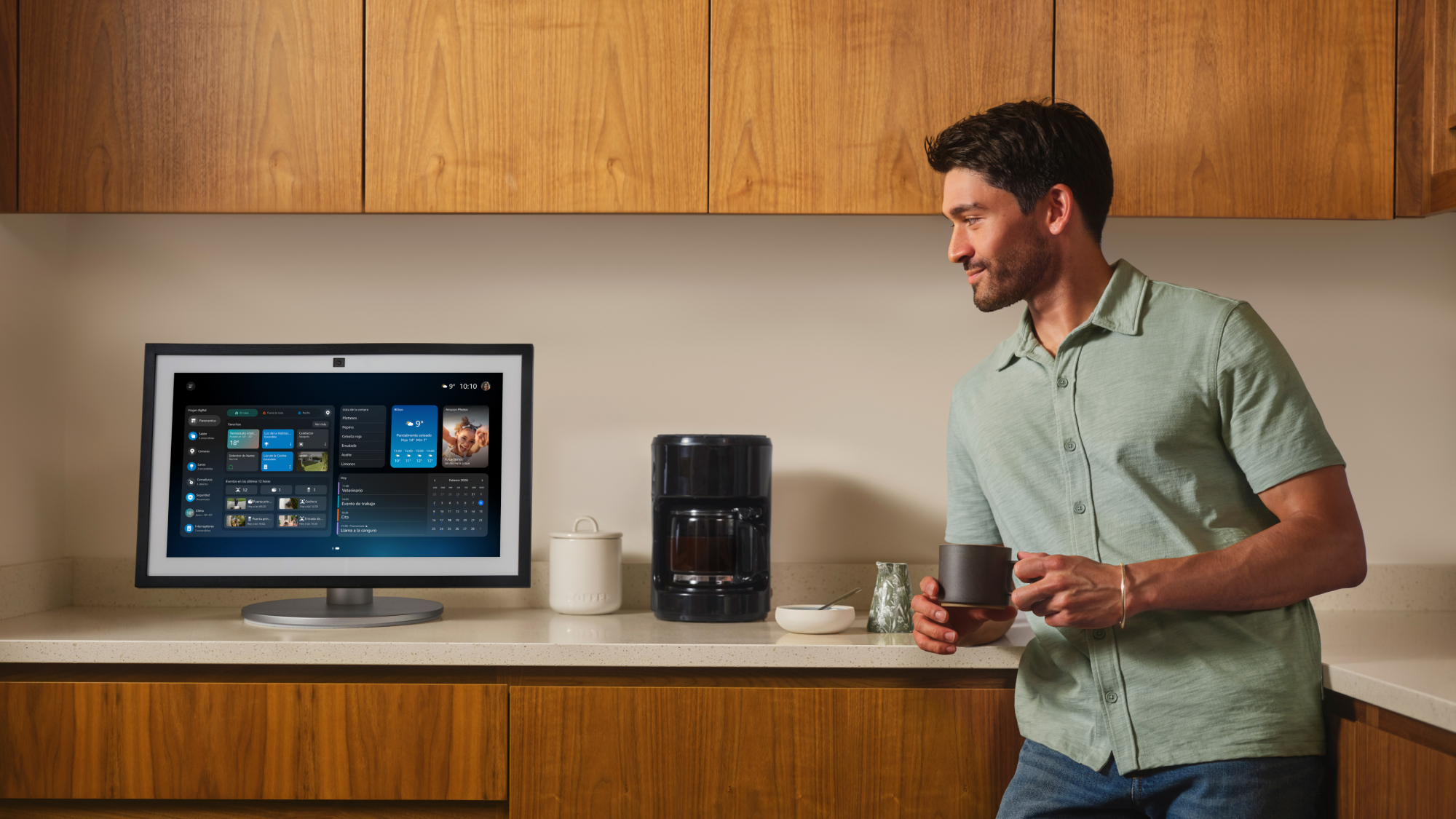 A man using Alexa+ on his Echo Show