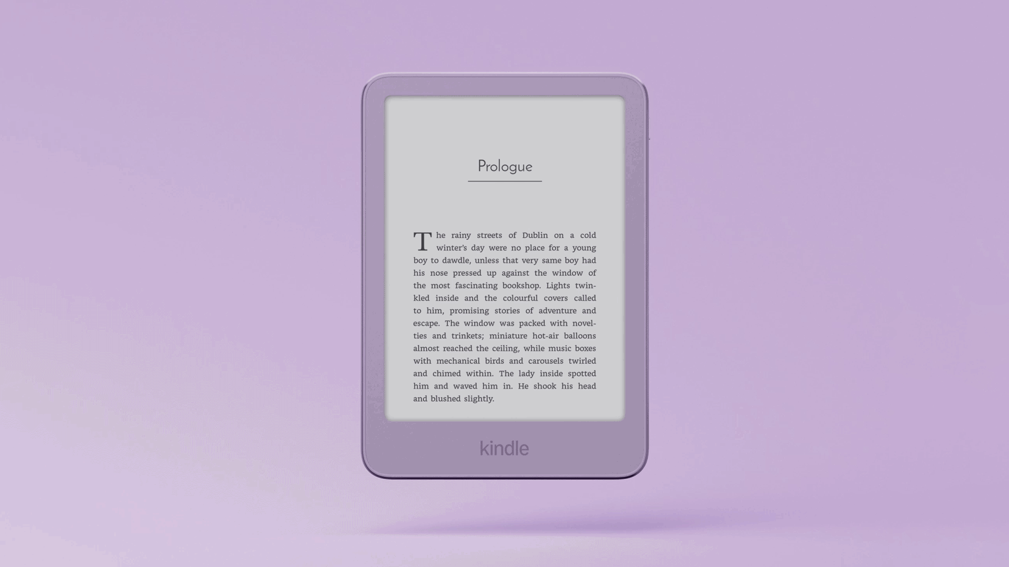 New Kindle in the Ube color