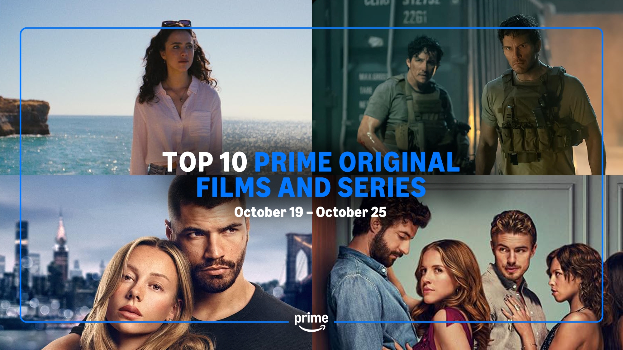 Prime Video weekly chart highlighting top original films and series, October 19-25