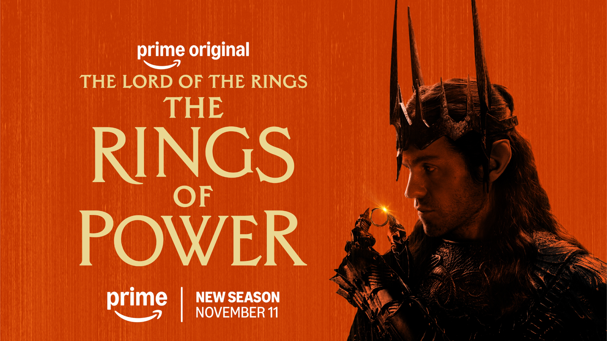 The Lord of the Rings: The Rings of Power New Season November 11 promotional poster
