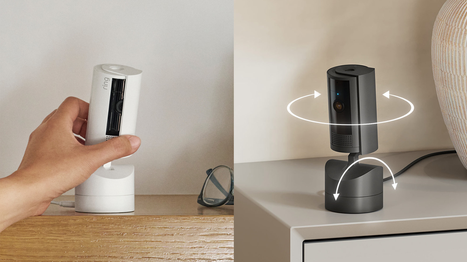 Amazonが屋内用セキュリティカメラ「Ring 首振り機能付きインドアカム