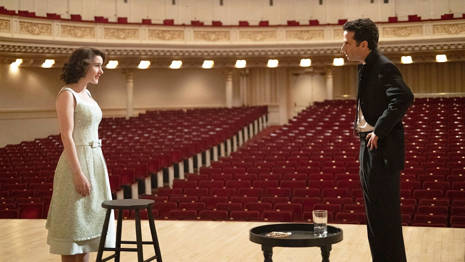 An image of Carnegie Hall featured in 'The Marvelous Mrs. Maisel'