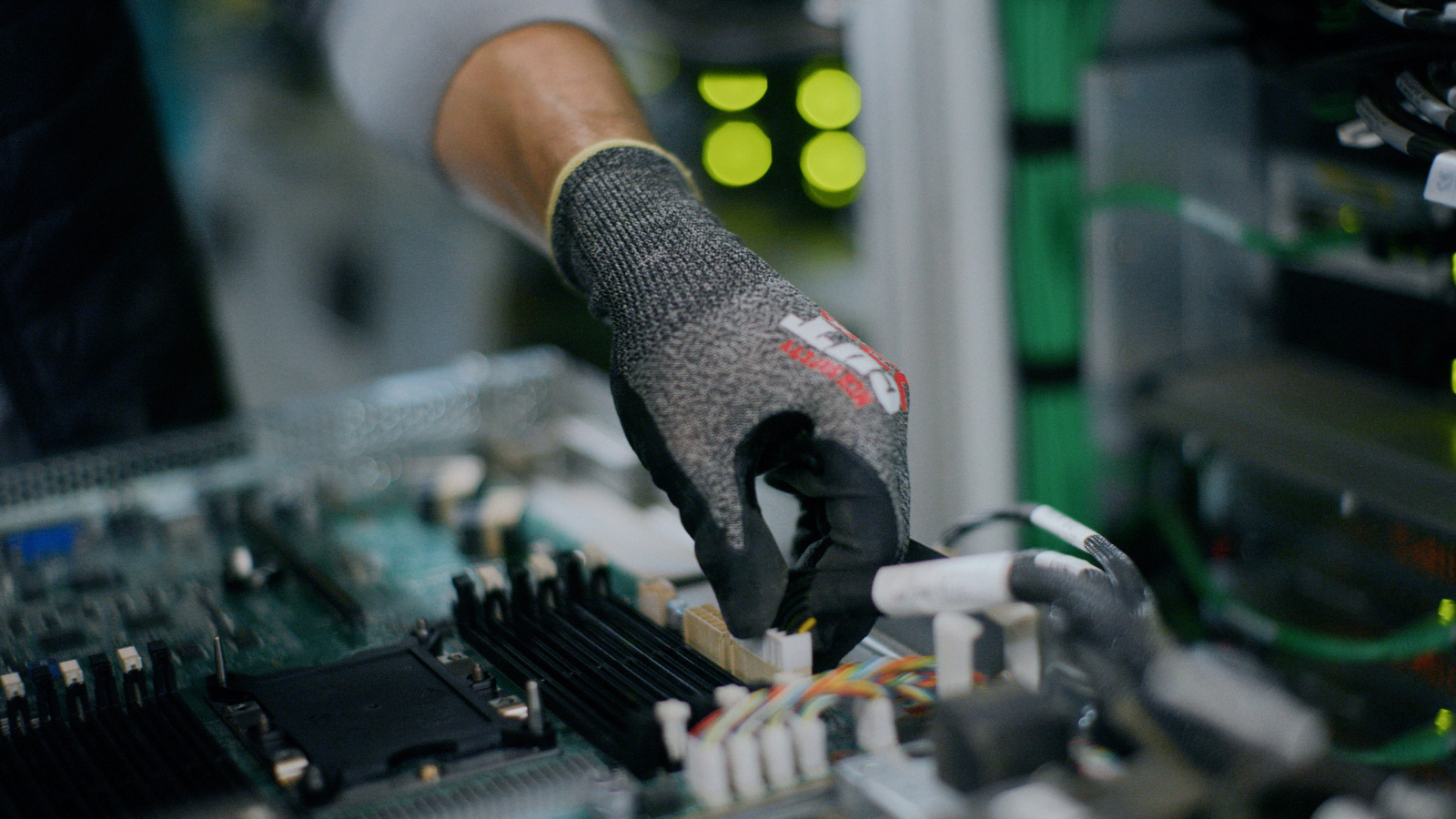 inside a data center in eastern Oregon.