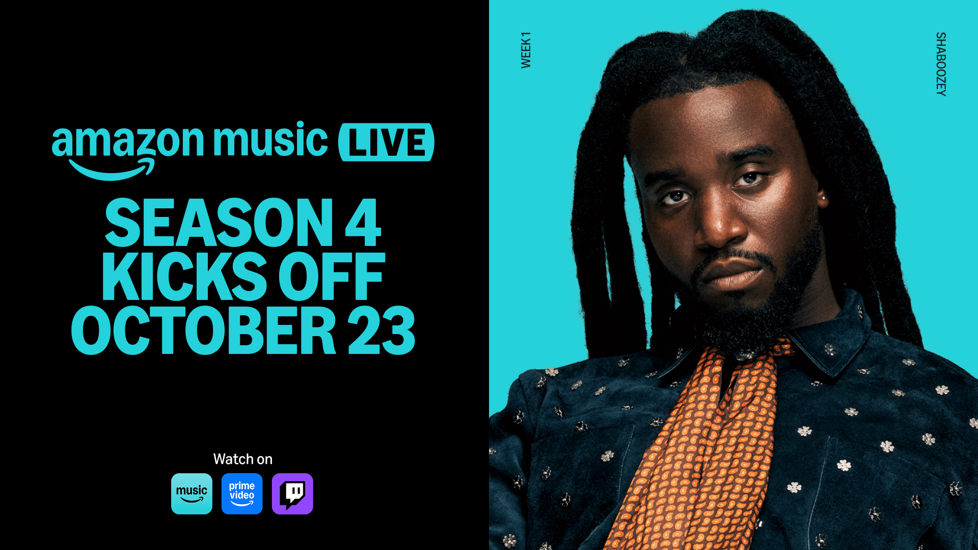 Season 4 kicks off October 23 pf Amazon Music Live