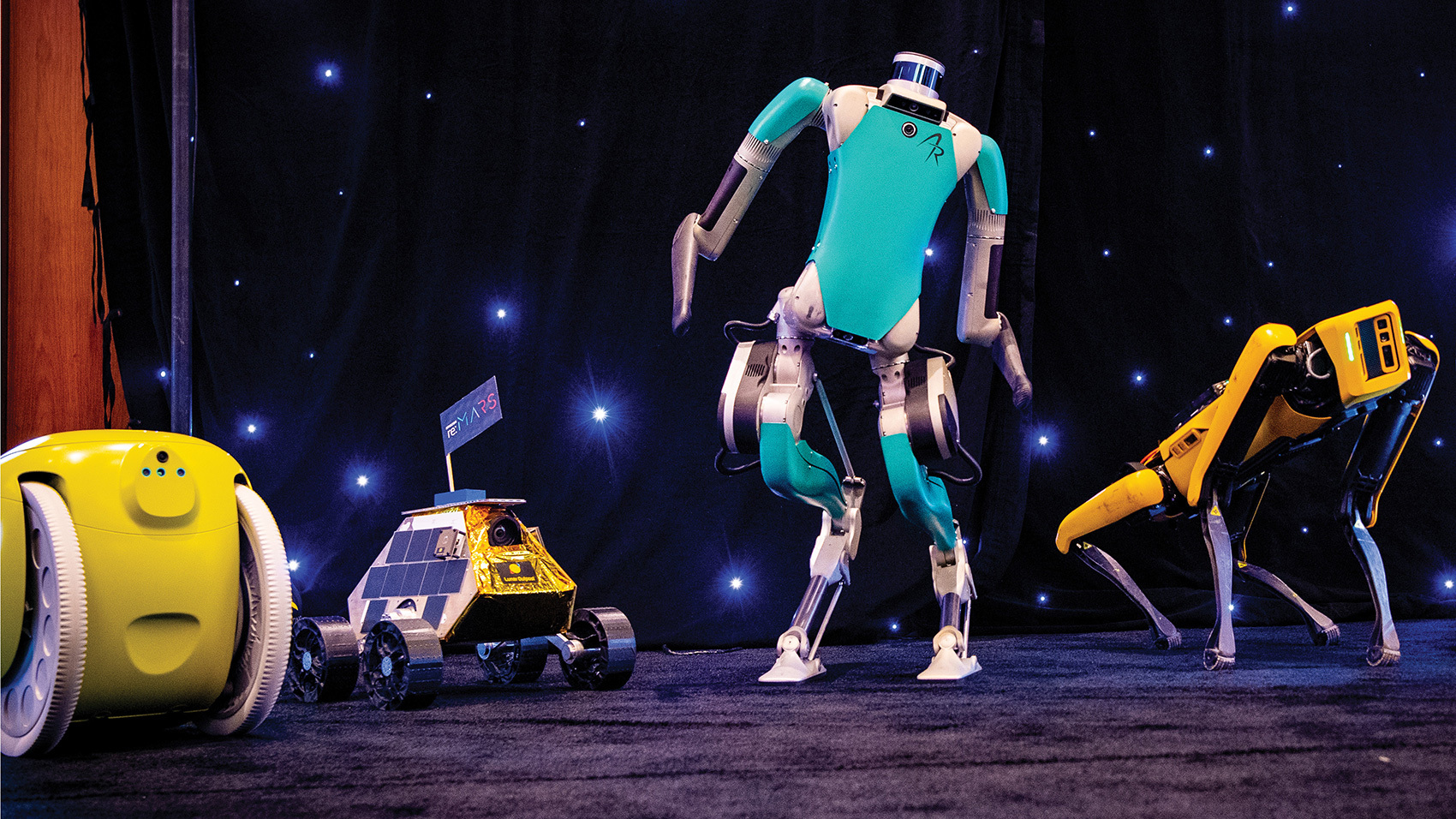 An-image-of-various-robots-lined-up-for-a-photo-at-reMARS-2022.