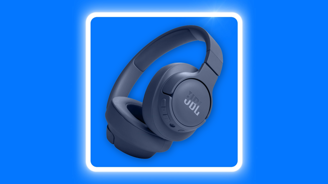 JBL dark blue wireless over-ear headphones with glowing frame for Amazon Prime Big Deal Days 2026