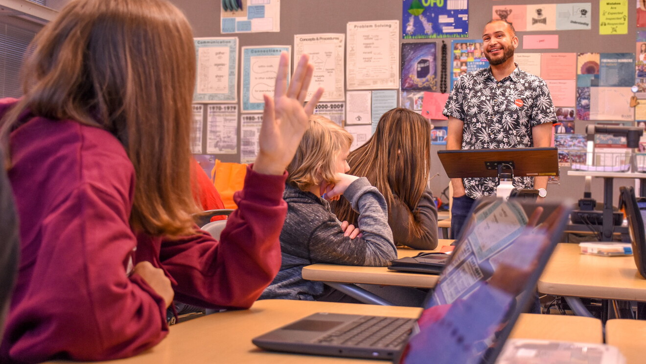 Students participating in Amazon Future Engineer program 