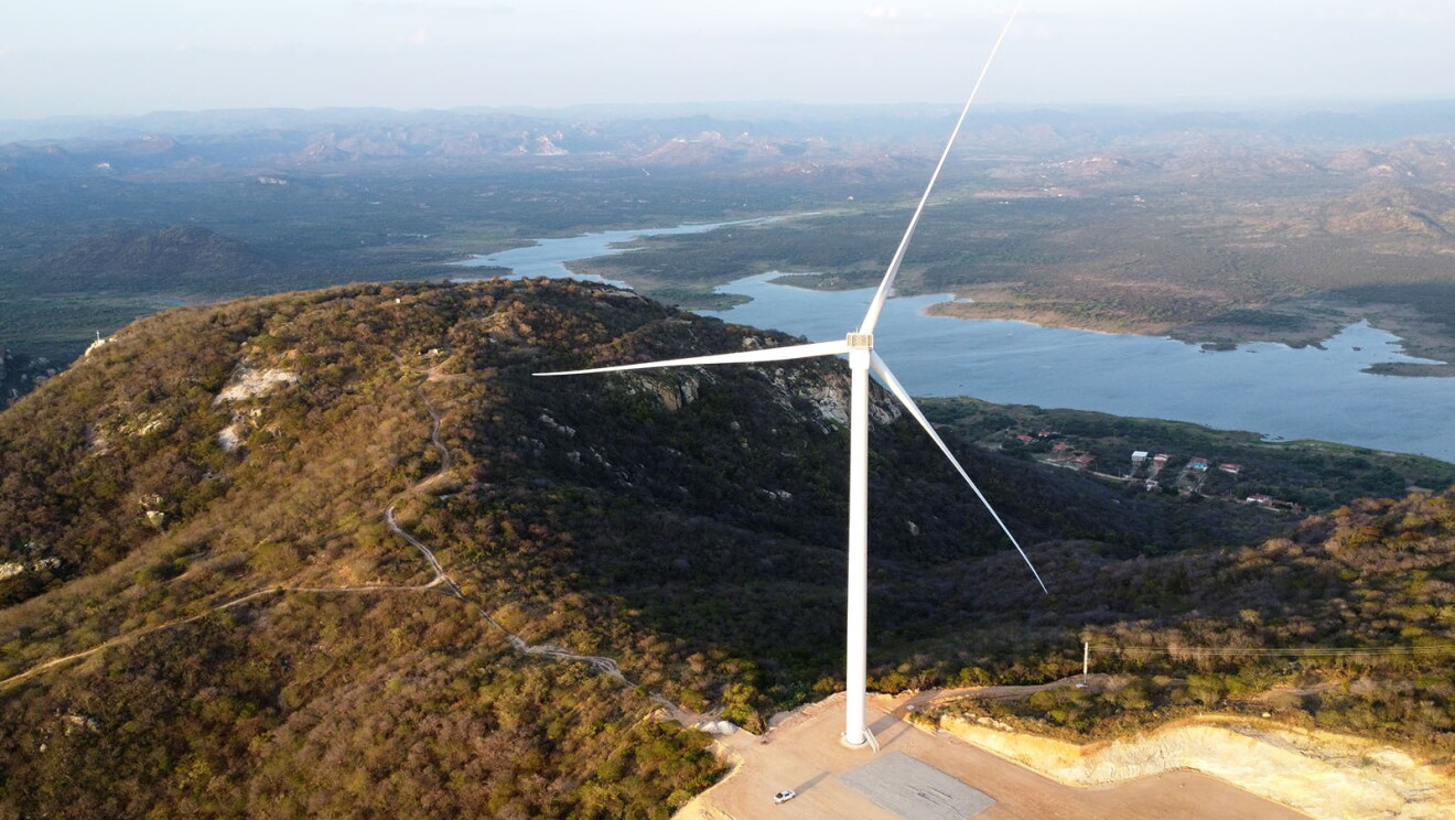 Imagen de una granja de uno de los proyectos de energía renovable de Amazon en todo el mundo.