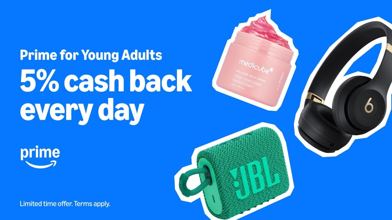 How Prime for Young Adults members turn everyday purchases into cash back