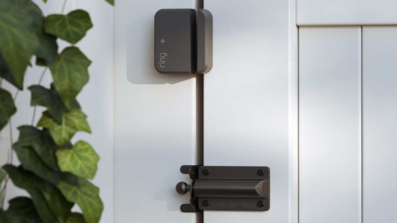 Amazon Ring Senor on fence door