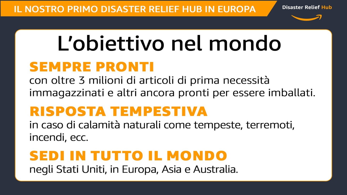 L'impatto di Amazon a supporto di comunità colpite da disastri naturali