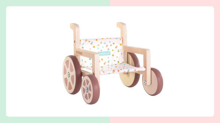Miniland Wooden Doll Wheelchair